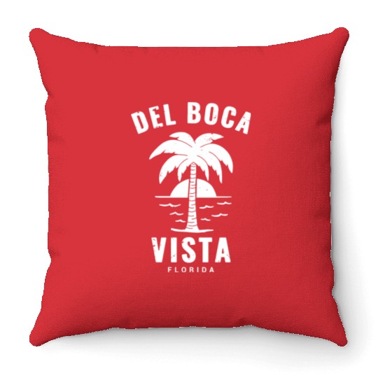 Del Boca Vista - Retirement Community Throw Pillows
