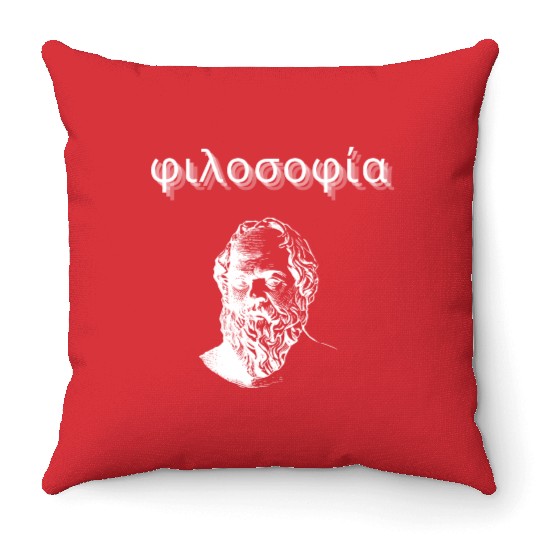 Greek Philosophy - Socrates Throw Pillows