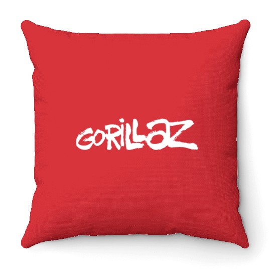 gorilla ape Throw Pillows