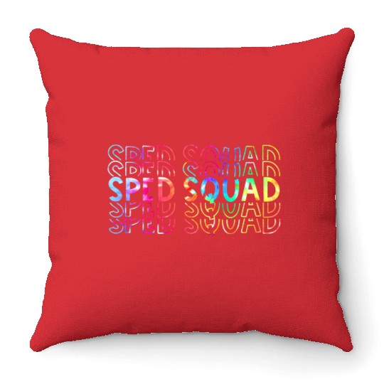 Sped Squad Special Ed Teacher Back To School 2021 Throw Pillows
