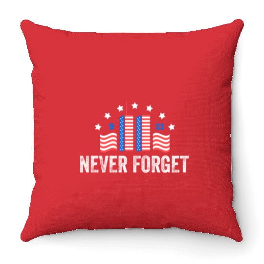Never Forget 9/11 Patriot Day 2021 Throw Pillows