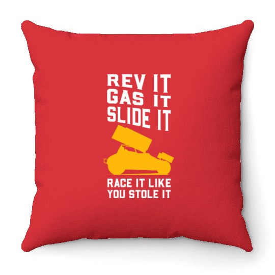 Sprint Car Racing Throw Pillows