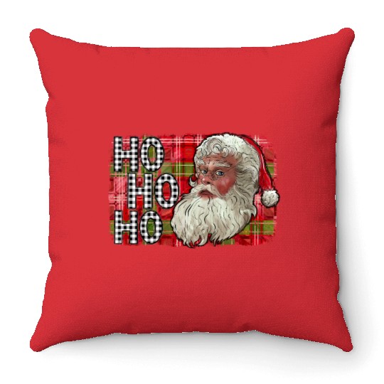 Ho Ho Ho Santa Throw Pillows
