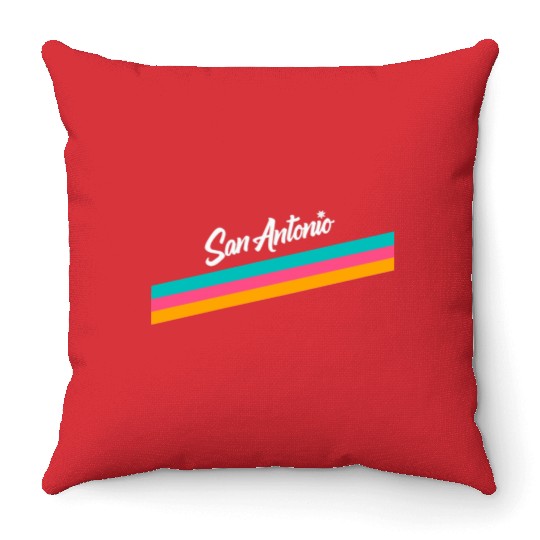 San Antonio Spurs Logo Throw Pillows