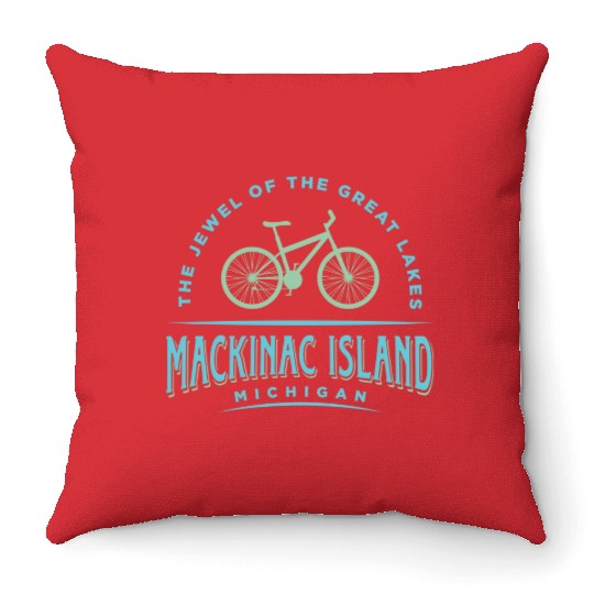 Mackinac Island Souvenir Throw Pillows