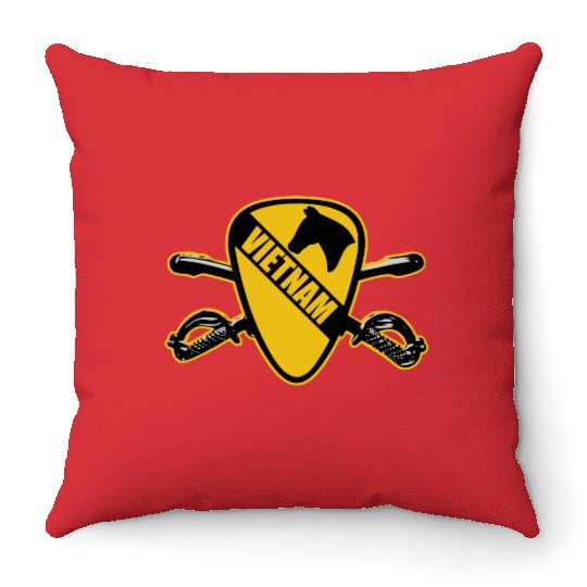 Air Cav Vietnam Throw Pillows