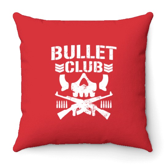 Japan Pro Wrestling Bullet Club Bone Soldier Throw Pillows