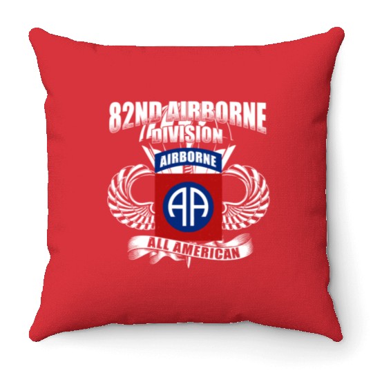 82nd Airborne Division US Army Throw Pillows