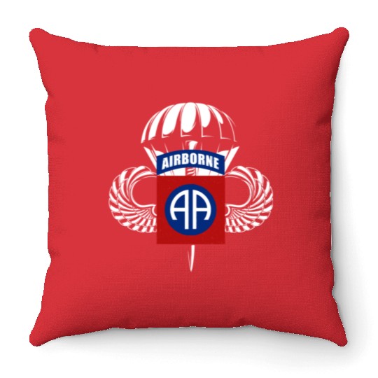 Airborne Paratrooper Wings US Army Military Throw Pillows