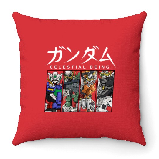 GUNDAM 00 Celestial Being Throw Pillows
