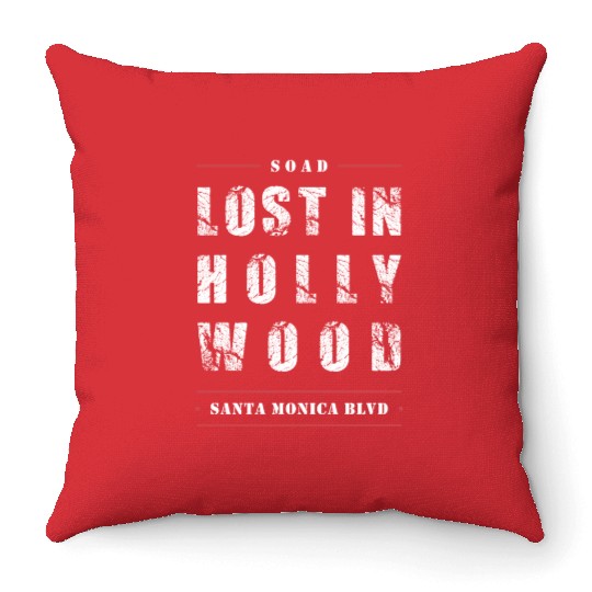 Lost in Hollywood Throw Pillows