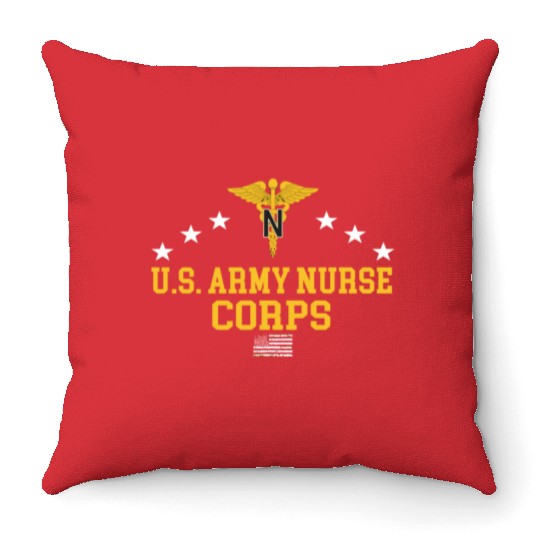 Us Army Nurse Corps Throw Pillows