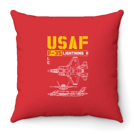 F 35 Lightning II Throw Pillows