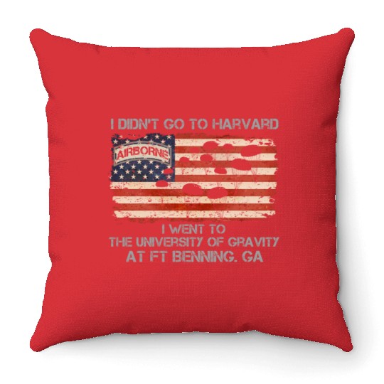 82nd Airborne Division US Army Veteran US Throw Pillows