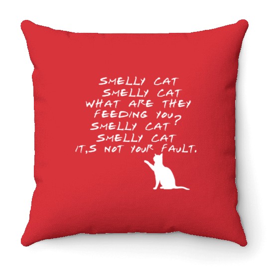 Smelly Cat Friends Tv Show Throw Pillows