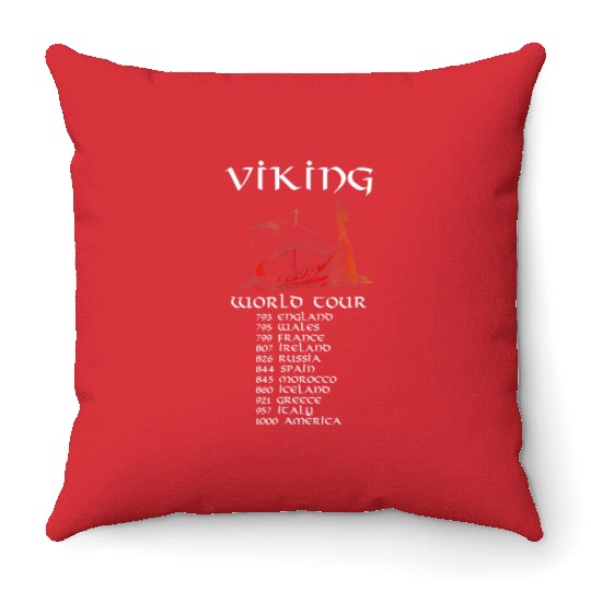 Viking World Tour Valiant Viking Warriors Throw Pillows