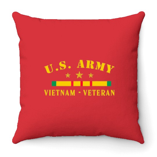 US Army Vietnam Veteran Throw Pillows
