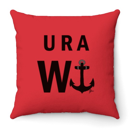 U R A W anchor! Throw Pillows