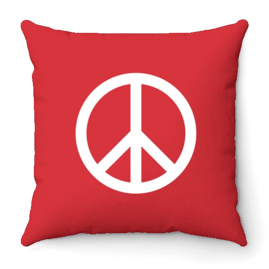 PEACE PEACE PEACE ON EARTH Throw Pillows
