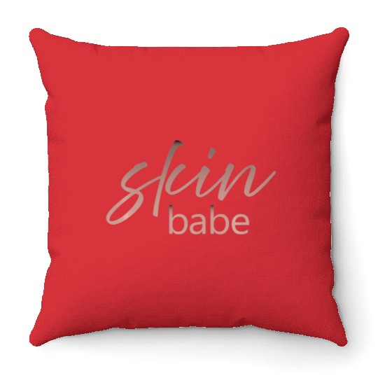 Skin Babe Skincare lover Skin Specialist Skin Throw Pillows
