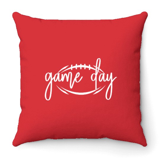 Game Day Football Season - Sports Fan Throw Pillows