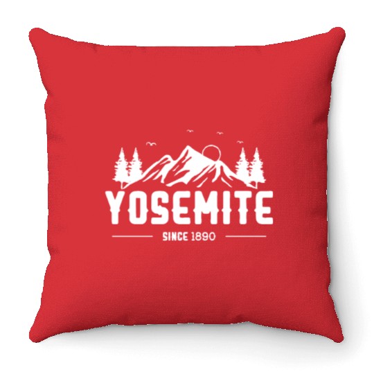 Yosemite National Park 1890 Throw Pillows