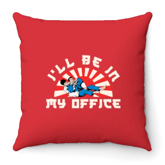 Brazilian Jiu Jitsu MMA Bjj Hugger Throw Pillows