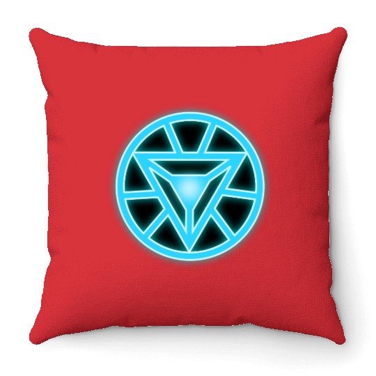 Arc Reactor Iron Man Throw Pillows