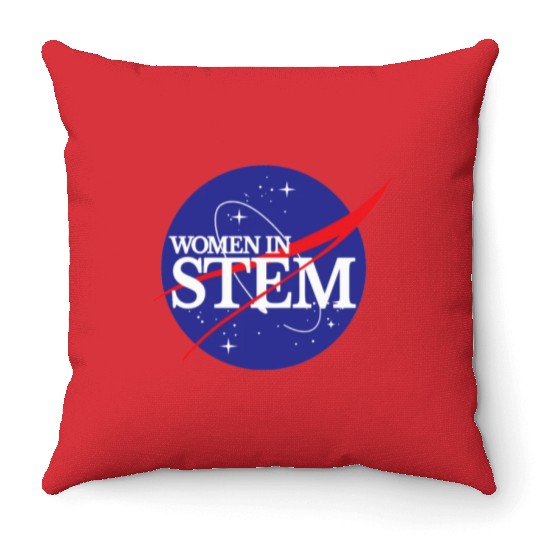 Women In Stem Throw Pillows NASA Female Scientist