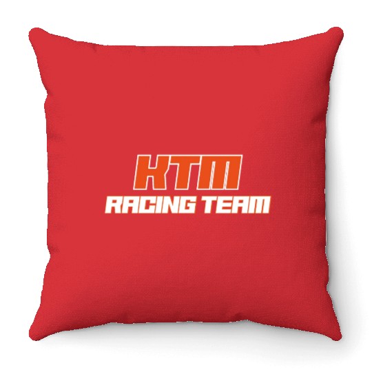 Ktm Racing Team Throw Pillows
