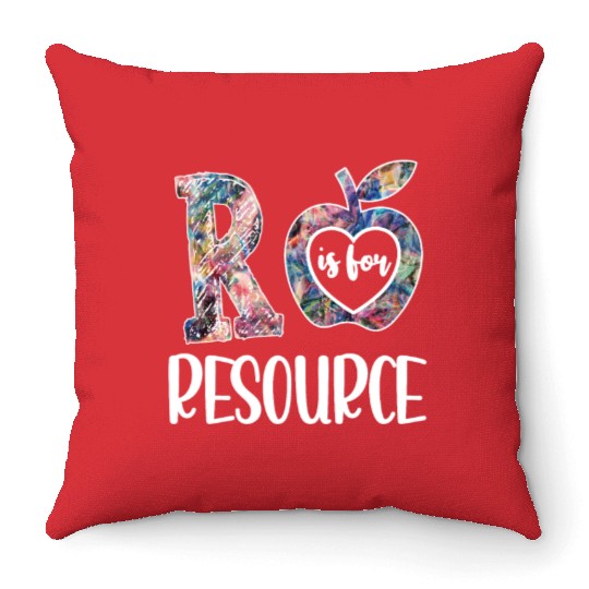 Resource Teacher Appreciation Resource Teaching Throw Pillows