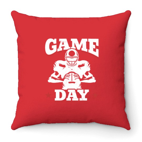 American Football Game Day Throw Pillows