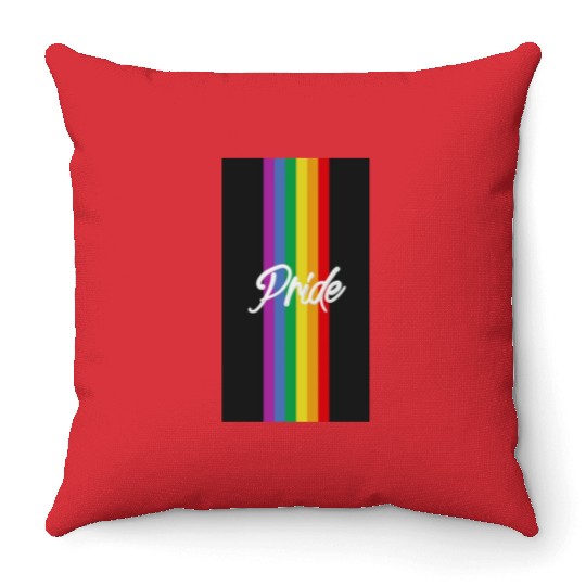 Pride Rainbow Throw Pillows