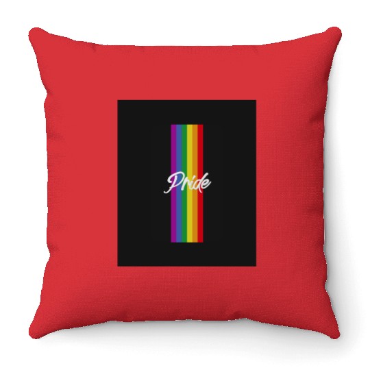 Pride rainbow LGBT Throw Pillows