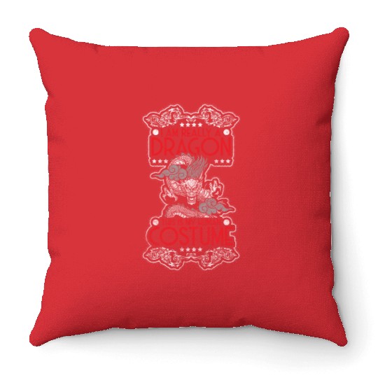 Dragon Dragon Scales Monster Chinese Dragon Throw Pillows