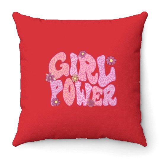 Girl Power sublimation Throw Pillows