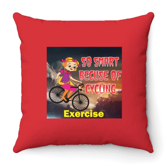 cycel best exercise best design Throw Pillows