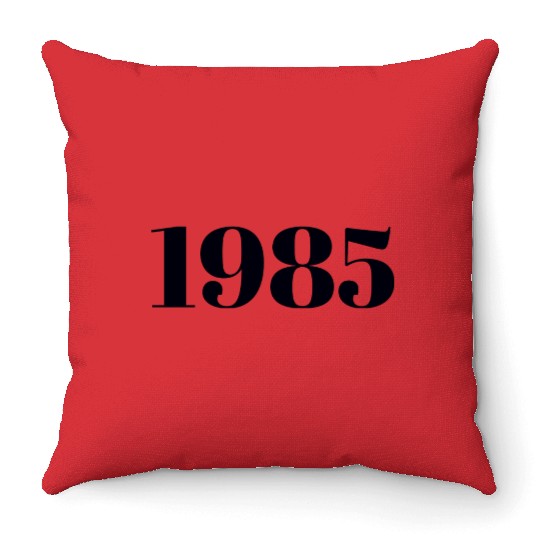 1985 Throw Pillows