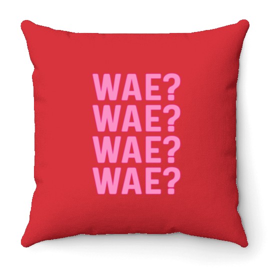 Wae? Korean Question - Why? Throw Pillows