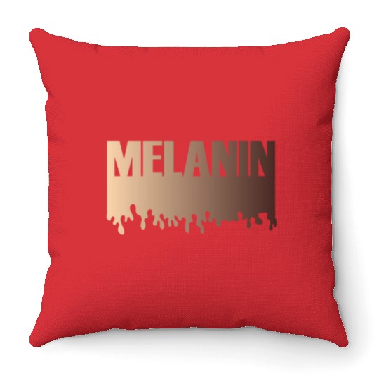 Juneteenth Day 1865, Freedom Day, Melanin Throw Pillows