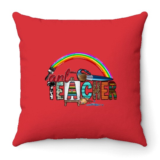 Art Teacher Throw Pillows