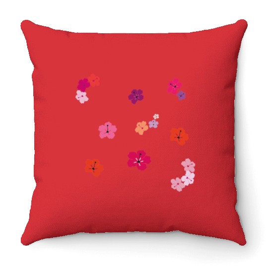 hibiscus Throw Pillows