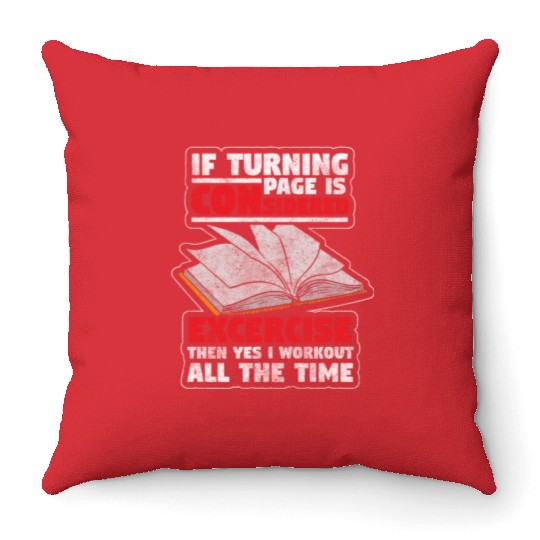 Bookworm Library Literature Back To School Throw Pillows