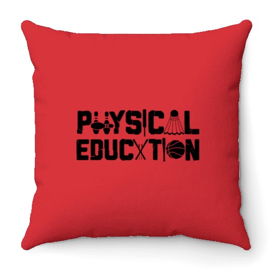 Physical Education PE Gym Teacher Coach Throw Pillows