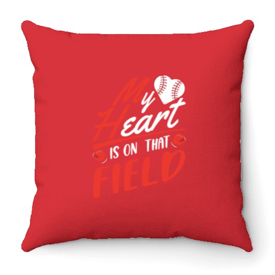Baseball Mom Son Baseball Lover Throw Pillows