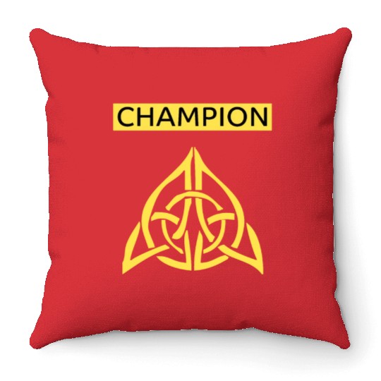 Fantasy football champion Throw Pillows