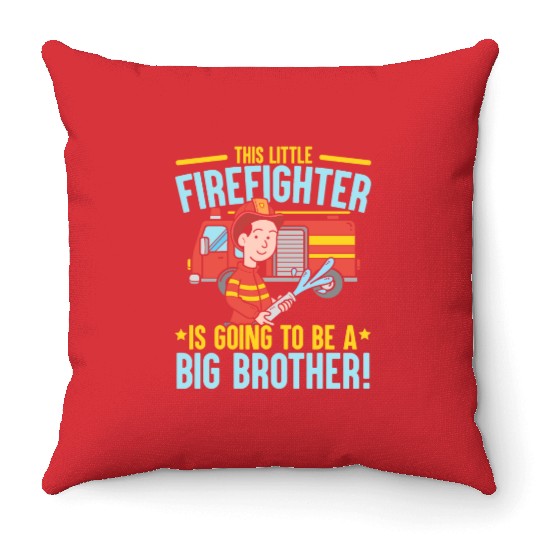 Firefighting Fireman Firefighter Fire Firewoman Throw Pillows