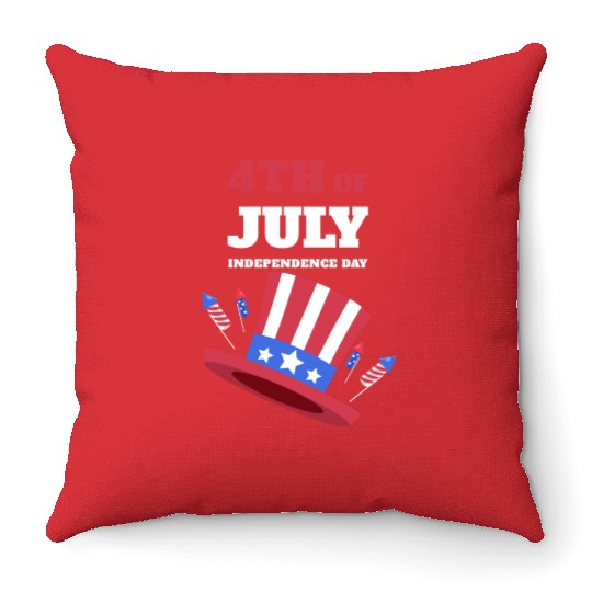 4th of July Throw Pillows