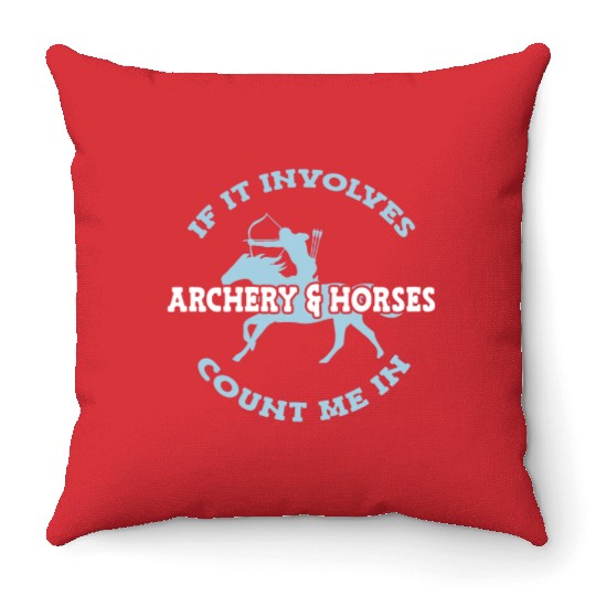 Archery & Horses Archer Throw Pillows