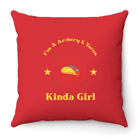 Archery & Tacos Archer Throw Pillows